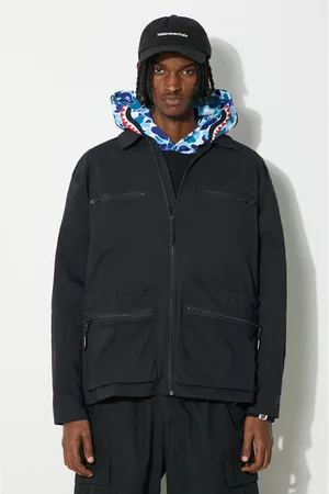 Rains Bunda Tomar Overshirt tmavomodrá barva