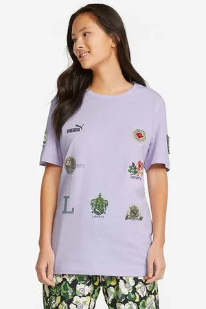 PUMA Bavlněné tričko x Liberty Badge Tee barva