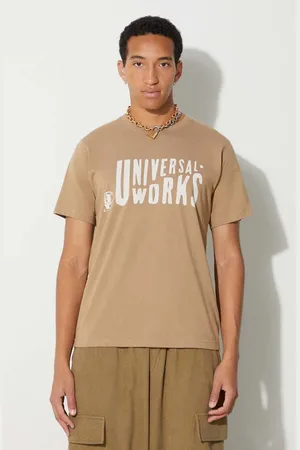 Universal Works Bavlněné tričko Mystery Train Print Tee barva