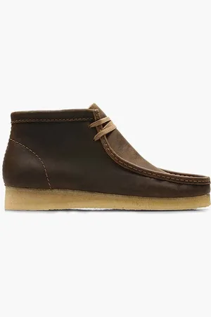Clarks Kožené polobotky Wallabee Boot barva