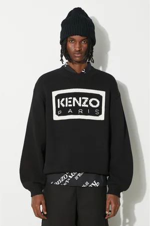 Kenzo Svetr z vlněné směsi Bicolor Paris Jumper pánský