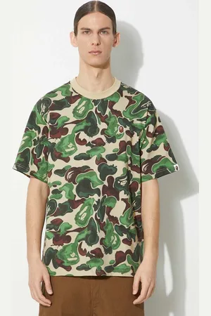 A Bathing Ape Bavlněné tričko Bape Art Camo Ape Head One Point Tee barva