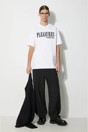 PUMA Bavlněné tričko x PLEASURES Typo Tee barva