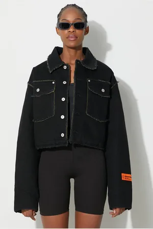 Heron Preston Džínová bunda Rebuilt Denim Jacket dámská