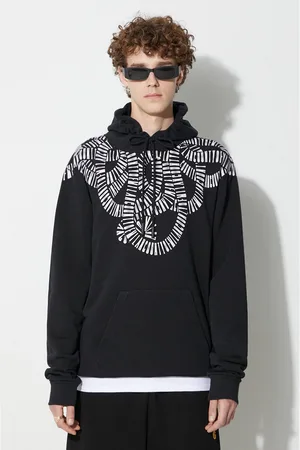 MARCELO BURLON Bavlněná mikina Snake Wings pánská
