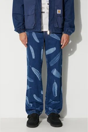 MARCELO BURLON Džíny Aop Wind Feathers pánské