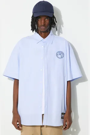 AMBUSH Bavlněná košile Emblem Striped S/S Shirt relaxed