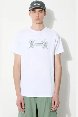 Maharishi Bavlněné tričko Double Tigers Miltype barva