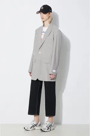 Kenzo Vlněné sako Solid Kimono Blazer barva