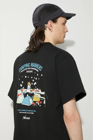 Nanga Tričko Eco Hybrid Camping Manners Soap Bubbles Tee barva