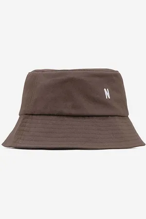 Norse projects Bavlněný klobouk barva