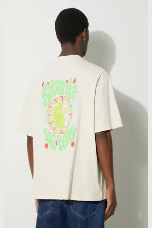 MARCELO BURLON Bavlněné tričko Solsticio Over barva