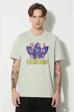 adidas Bavlněné tričko barva