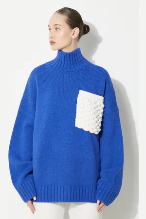 J.W.Anderson Vlněný svetr Textured Patch Pocket Turtleneck Jumper dámský