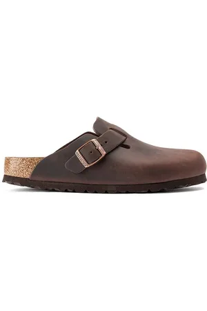 Birkenstock Kožené pantofle Boston dámské