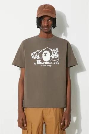 A Bathing Ape Bavlněné tričko Bape Camp Tee barva