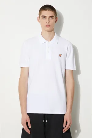 Maison Kitsuné Bavlněné polo tričko Fox Head Patch Regular Polo barva