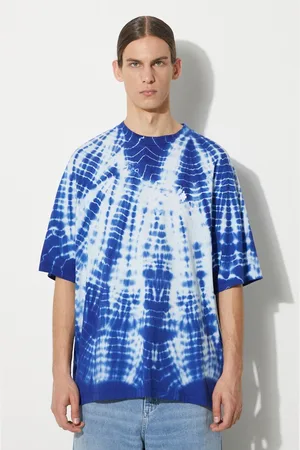 MARCELO BURLON Bavlněné tričko Aop Soundwaves Over CMAA054S24JER0044501