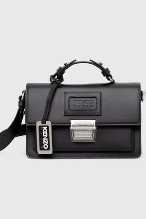 Kenzo Kožená kabelka Small Crossbody Bag barva