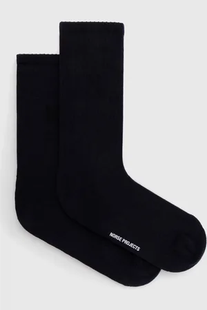Norse projects Bavlněné ponožky Bjarki N Logo Sport Sock - 2 Pack tmavomodrá barva