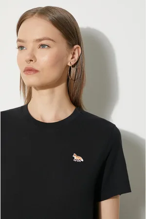 Maison Kitsuné Bavlněné tričko Baby Fox Patch Regular Tee Shirt barva