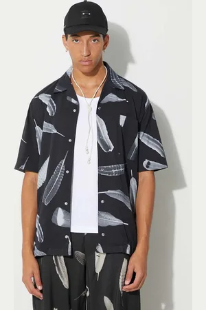 MARCELO BURLON Košile Aop Wind Feather Hawaii barva