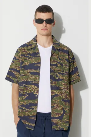 Maharishi Košile hnědá barva