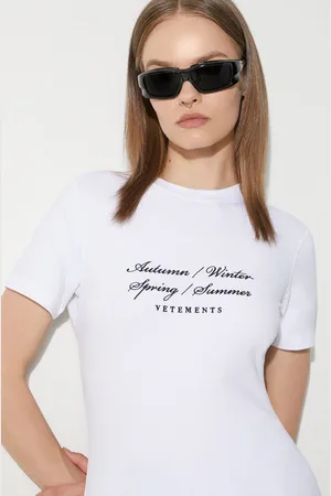 Vetements Tričko 4 Seasons Embroidered Logo Fitted T-Shirt barva