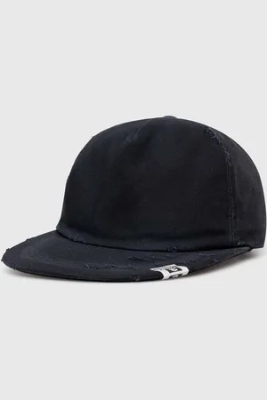 Maison Mihara Yasuhiro Bavlněná baseballová čepice Damege Processing Textile Cap tmavomodrá barva