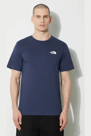 The North Face Tričko M S/S Simple Dome Tee tmavomodrá barva