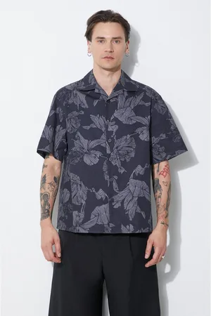Neil Barrett Bavlněná košile Boxy Bold Flowers Print Short Sleeve Shirt barva