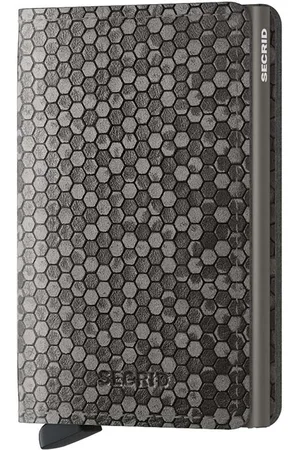 Secrid Kožená peněženka Slimwallet Hexagon Grey barva