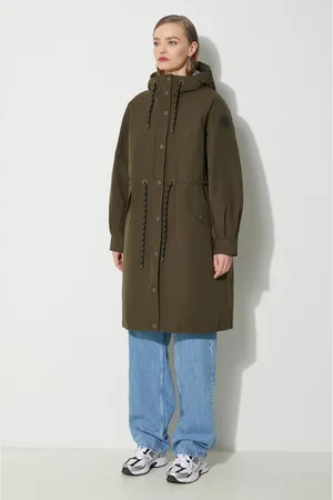 Woolrich Bunda Check Lined Long Parka dámská