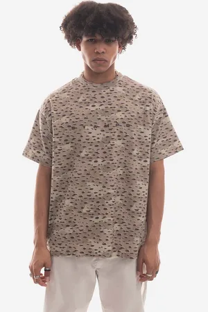 STAMPD Bavlněné tričko Camo Leopard barva