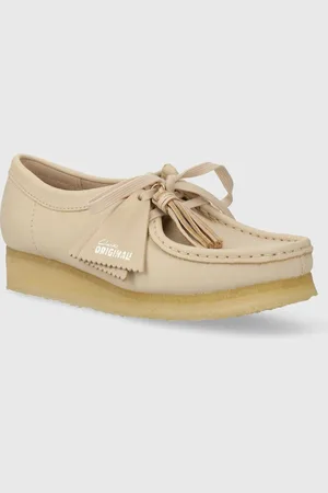 Clarks Kožené polobotky Wallabee dámské