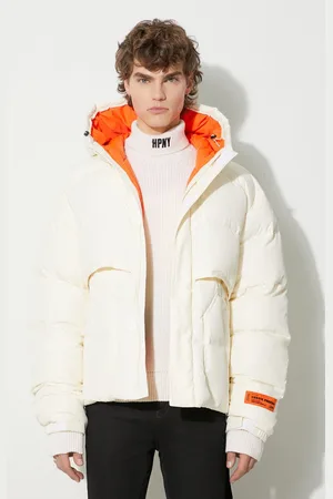 Heron Preston Péřová bunda Hoodie Nylon Puffer pánská