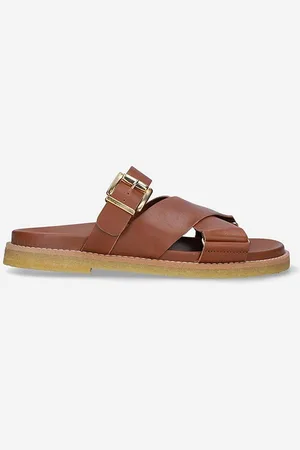 Clarks Kožené pantofle Desert Cross barva