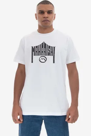 Maharishi Bavlněné tričko 1995 T-shirt Organic Cotton Jarse 9928 WHITE barva