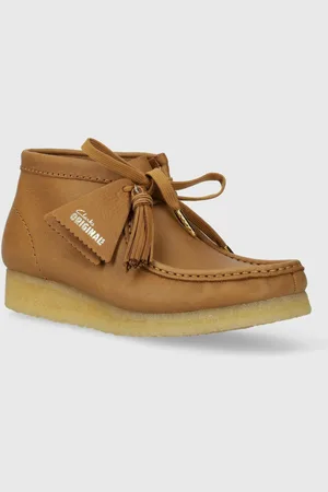 Clarks Kožené polobotky Wallabee Boot dámské