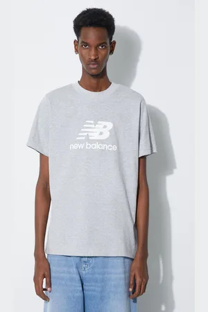 New Balance Bavlněné tričko MT41502AG barva