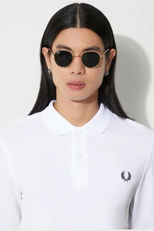 Fred Perry Bavlněné tričko s dlouhým rukávem barva