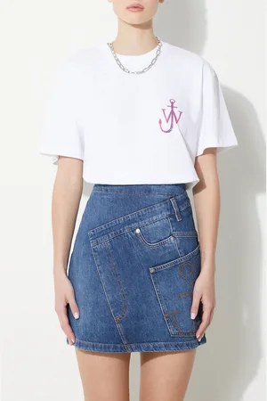 J.W.Anderson Džínová sukně Twisted Mini Skirt mini