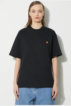 Carhartt Bavlněné tričko S/S American Script T-Shirt barva