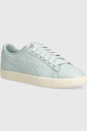 PUMA Kožené tenisky Clyde Premium zelená barva