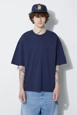 Alpha Industries Bavlněné tričko Essentials RL tmavomodrá barva