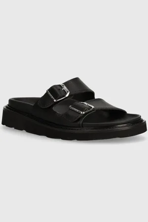 Kenzo Kožené pantofle Matto Mules dámské