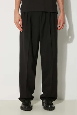 Kenzo Vlněné kalhoty Pleated Tailored Pant barva