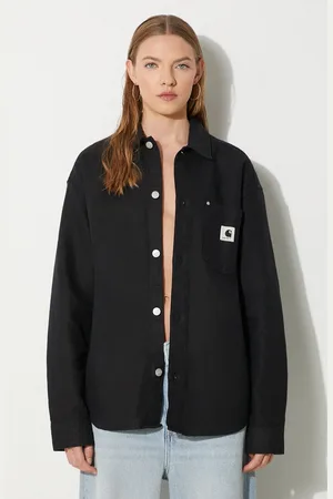 Carhartt Košile s příměsí lnu Ethel Shirt Jac barva