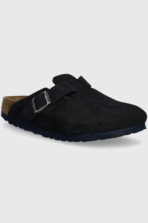 Birkenstock Semišové pantofle Boston dámské