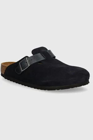 Birkenstock Semišové pantofle Boston pánské
